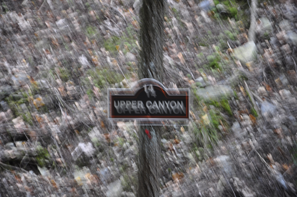 sign: Upper Canyon